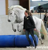 Fleur, rijles- en natural horsemanship instructrice bij Ponylease.